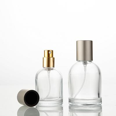 China Cosmetic Transparent Empty Refillable Spray 100ml Glass Perfume Bottle for sale