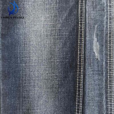 China TR wicking stretch cotton stretch cotton polyester 2099 viscous spandex woven twill denim fabric for man for sale