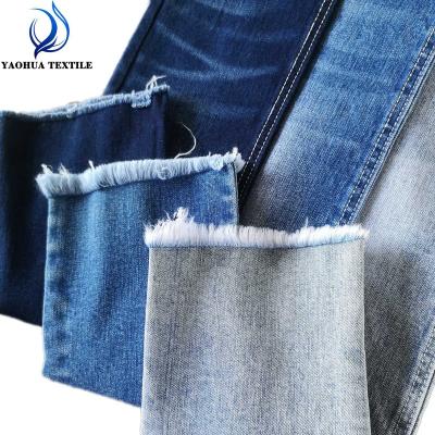 China China Factory Good Price K988 Elastic Shiny Cotton Stretch Denim Fabric Shrink-Resistant For Ladies Pants Textile for sale