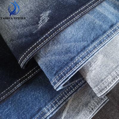 China 2022 Stretch-Resistant Sustainable Cotton Woven Twill Denim Fabric For Denim Apparel Suppliers for sale