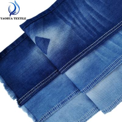 China Antistatic Cotton 4017 Polyester Soft Denim Fabric For Shirt Thin Denim for sale