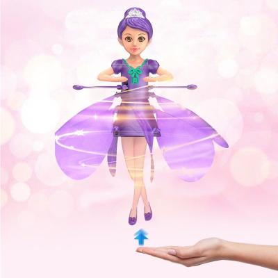 China Good Price Fly Girls Game Dancing Toy Fairy Children's Aircraft Induction Levitation Flying Flying Doll Smart Doll Toy for sale