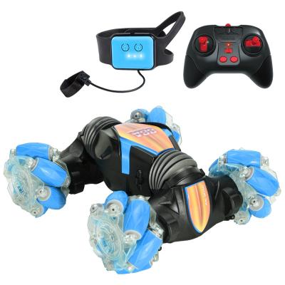 China RC Model Best Price Hand Control Stunt Cars Children's Toy Hand Gesture Car Dual Mode Watch Remote Control RC Vehicle for sale