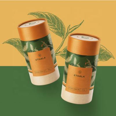 China Recyclable Biodegradable Incense Tube Round Box Kraft Cylinder Package Cardboard Tube for sale