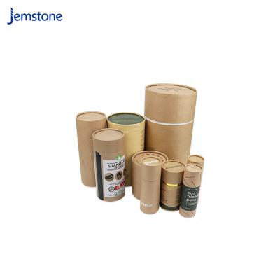 China Biodegradable High Quality Eco Friendly Round Cylinder Kraft Paper Cardboard Tube Material Packaging for sale