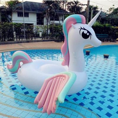 China Rider Big Unicorn Pool Float Inflatable Water Float Water Fun Custom Inflatable Water Float Unicorn Toys for sale