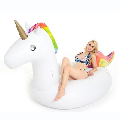 China Water Entertainment Summer Swimming Unicorn Pool Float PVC Inflatable Unicorn Water Float Toys for sale