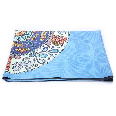 China Non-slip Eco-Friendly Yoga Mat Folding Yoga Mat of Suede for sale