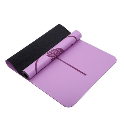 China Durable Eco-Friendly Custom Colors 3/4/5 Mm Thickness PU Natural Rubber Fitness Mat for sale