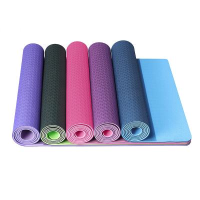 China Durable Yoga Mat 2022 Custom Logo Yoga Mat For Yoga Fitness Training With Carry Strap for sale