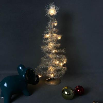 China Iron& 2020 China Best Popular Product 18*18*40cm Plastic LED Cone Light Tree Christmas For Christmas Decoration for sale