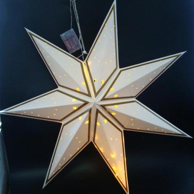 China Europe Hanging Star Ornaments Shopping Mall Decorated Christmas Star Hanging Ornament for sale