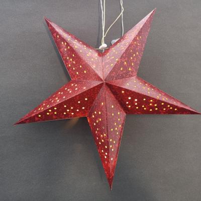 China India Christmas Navidad Star Paper Lantern Decoration Hanging Lamp for sale