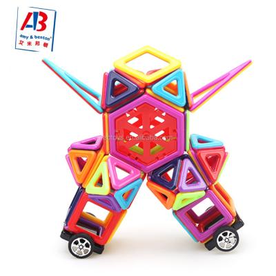 China Educational Magnetic Building Toy 113pcs 3d Tiles Building Blocks Toys For Children for sale