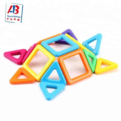 China Construction Toy Educational Plastic Magnetic Tiles Playing Blocks For Kids for sale