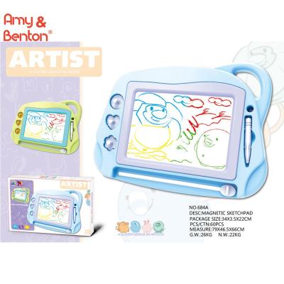 China Mini Travel Erasable Plastic Magnetic Colorful Board Drawing Board Educational Studying Writing Sketch Toy For Kid for sale