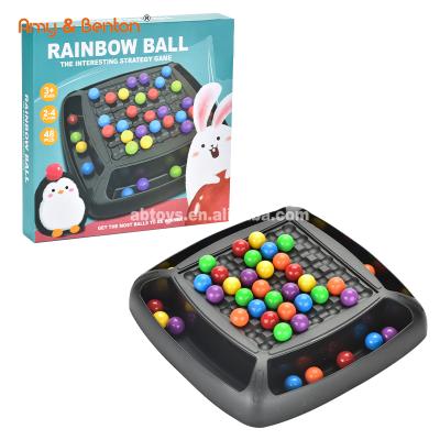 China Family Games Elimination Rainbow Ball Chess Board Games Family Games For 2-4 Players Elimination Games Gifts Toys for sale