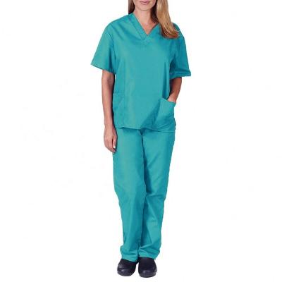 China New Straight Designs Ladies Scrubs Uniform Scrubs Sets for sale