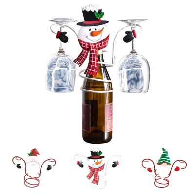 China New Product Party Product Wine Glass Bracket Christmas Decorations Christmas Wine Bottle Holders for sale