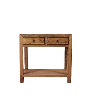 China Old and simple farmhouse wood console table&small good taste elm simple sideboard for sale