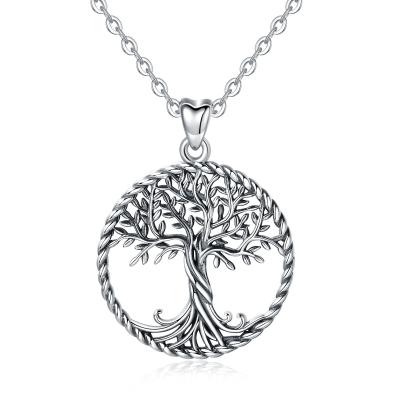 China Wholesale 925 Sterling Silver Tasty Filigree Tree of Life Necklace Nickel Free for sale