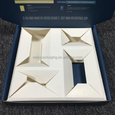 China Recycled Materials Custom corrugated cardboard tea bag shipping Packaging Box Gift luxury Modern Mailbox Shipping Box With paper card dividers inse for sale