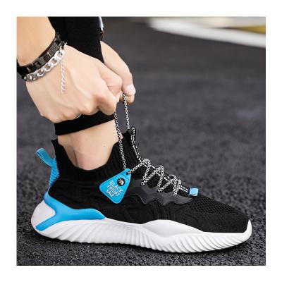 China 2022 Fashion Trend Popular Runner Breathable Flight Knit Mesh Flat Casual Styles Breathable Walking Sneakers for sale