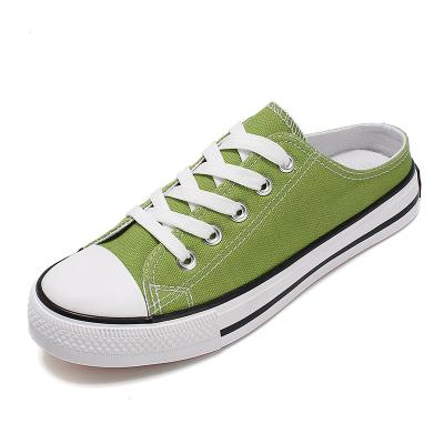 China Wholesale hot sale upper colorful lace cushioning classic light flat bottom white bottom up canvas shoes for sale