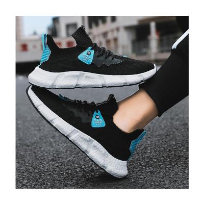 China Wholesale New Fashion Trend Knit Outdoor Light Flight Walking Breathable Style Sports Shoes Lace Up Non To Slip Unique Running Sneakers for sale