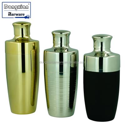 China Viable Gold Plated Stainless Steel Hotel Barware Shaker Bottle Cocktail Shaker for sale