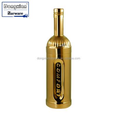 China Stainless Steel Viable Bottle Shaped Cocktail Shaker Drink Martini Mocktail Shaker - 500Ml for sale