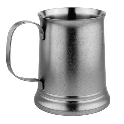 China Viable Classic Silver Color Beer Mug, Tankard, Hammered Copper Moscow Mule With Classic Color, for sale