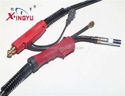 China Welding Weld Torch High Quality Red Handle 350A Air Cooled Gas MIG Welding Torch for sale