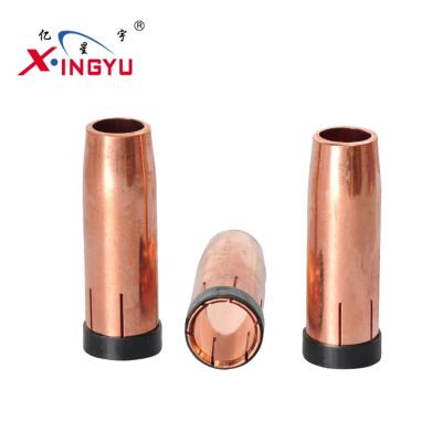 China Copper and brass parts ECU of MIG torch and brass welding nozzle for sale