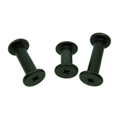 China Pan CNC Screw Thread Processing Non-Standard Binding Screw Nickel Customization Black Book Custom Screw for sale