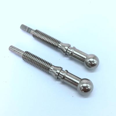 China Swiss Type Ball Head Screw Bolt Ball Screw Pan Turning Machining Turning Parts for sale