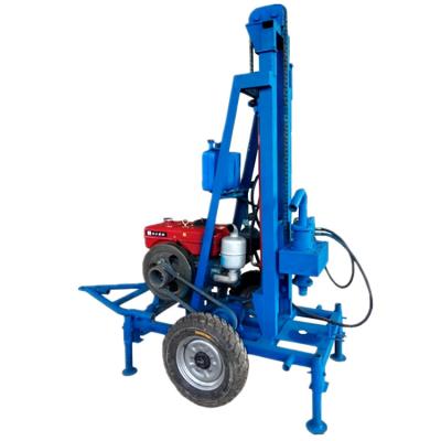 China Hot Sale 100m 150m High Efficiency Portable Diesel Hydraulic Water Well Drilling Rig Small Drilling Rig Machine for sale