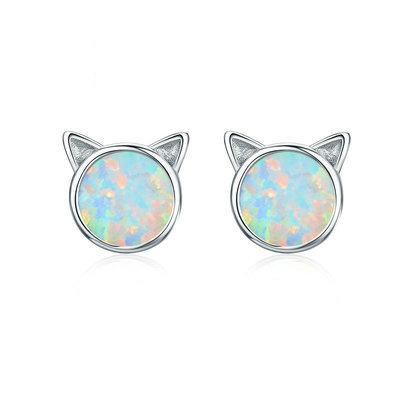 China FASHIONABLE S925 sterling silver earrings women fashion to opal earrings hot new style in Europe and America for sale