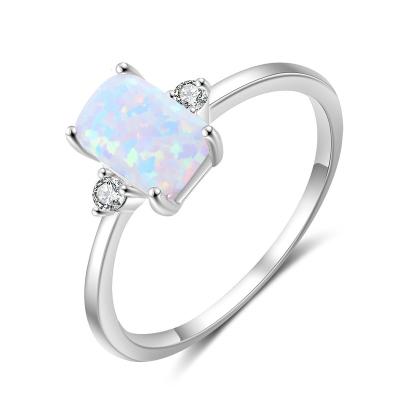 China Fashion TRENDY 2021 New Products Adjust OPAL Women Ring S925 Silver Diamond Jewelry for sale