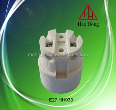 China HAOHONG e27 screw socket bulb base socket for sale