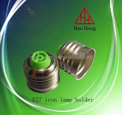 China Welding Screw E27 Copper Plating Nickel E27 Lamp Holder Cap for sale