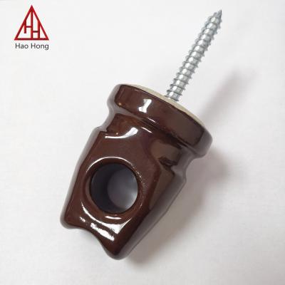 China Ceramic Porcelain Insulator Insulator Wire Wire Holder For Low Voltage for sale