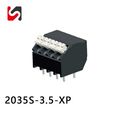 China PA66 Kunststoff UL94V-0 Kupferlegierung 300V 10A 3,5 mm Pitch Phoenix Kontaktschraubterminal zu verkaufen