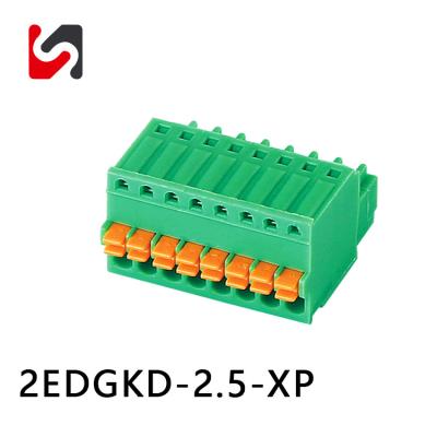 China SHANYE BRAND 2EDGKD-2.5 300V 2,5 mm Abstand 4p Stecker in Endblock für PCB zu verkaufen