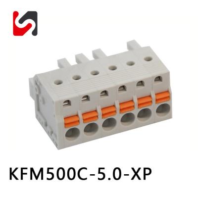 China SHANYE BRAND KFM500C-5.0 300V Promoción venta caliente conector de pcb masculino femenino 5.0mm recto en venta