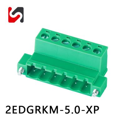 China SHANYE BRAND 2EDGRKM-5.0 5,0mm Abstand PCB Stecker Stecker in Endgerät Blöcke männlich weiblich heiß verkaufen zu verkaufen