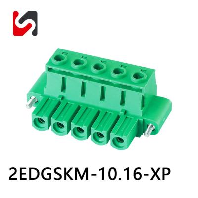 China SHANYE BRAND 2EDGSKM-10.16 600V hot sale 10.16mm pluggable terminal block female made in china for sale