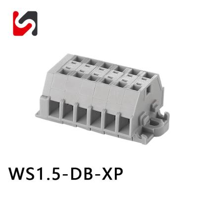 China 2P-24P Poles Phoenix Spring Loaded Terminal Blocks High Pressure Electrical Feedthroughs for sale