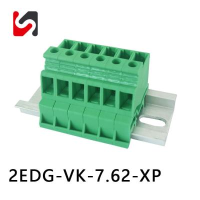 China 2EDG-VK-7.62 600V 30A Hot sale Din Rail Terminal Blocks supplyer for sale