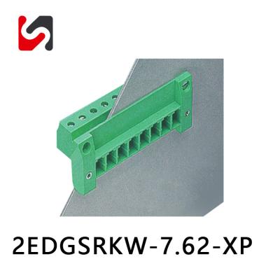 China SHANYE BRAND 2EDGSRKW-7.62 7.62mm phoenix pluggable terminal block male for pcb hot sale for sale